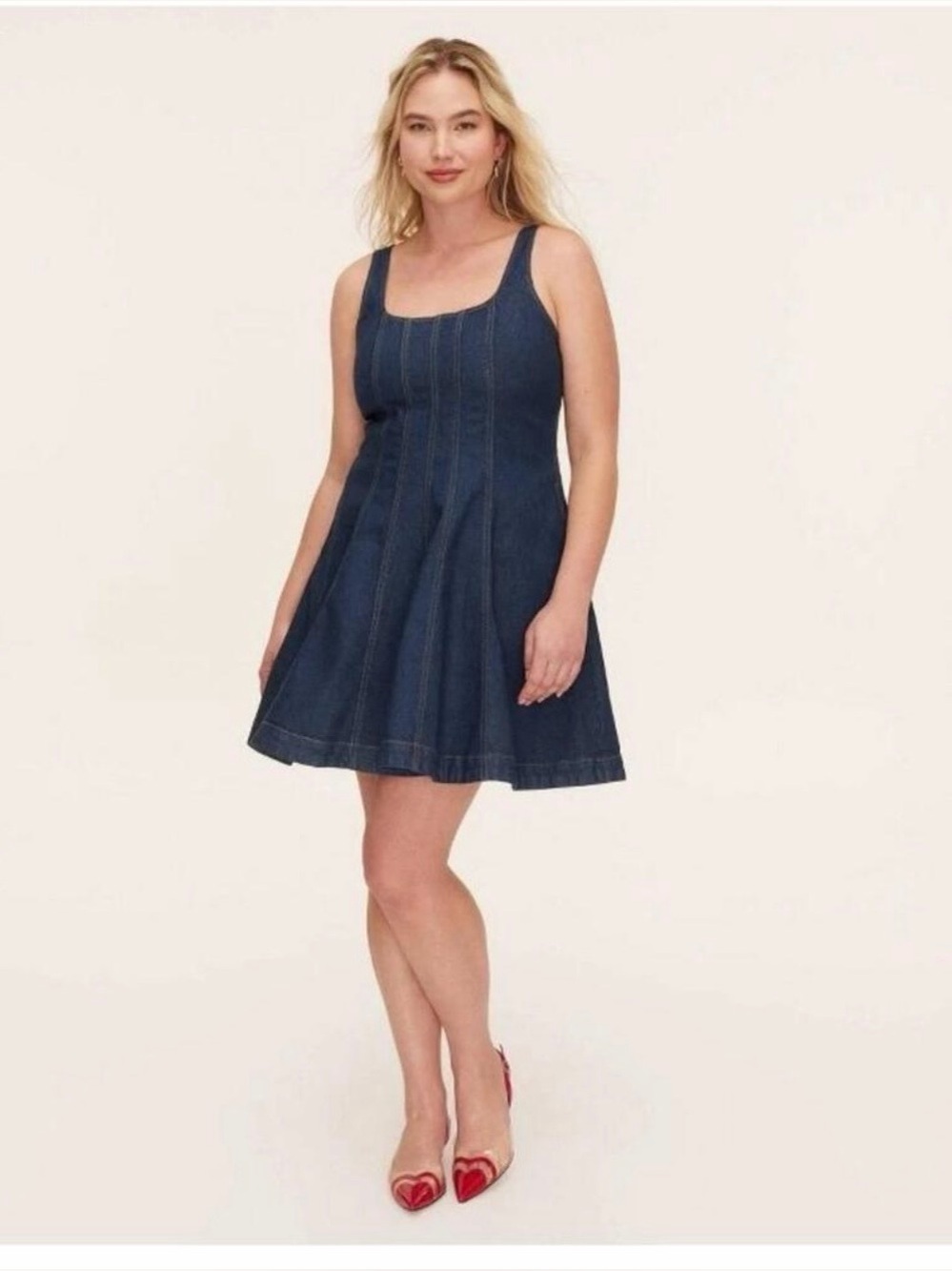 Kate Spade x Target denim seamed mini dress - Dark blue size 4